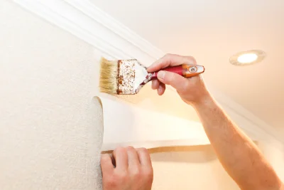 Pose de papier peint à Brèves — revêtements muraux et toiles de verre